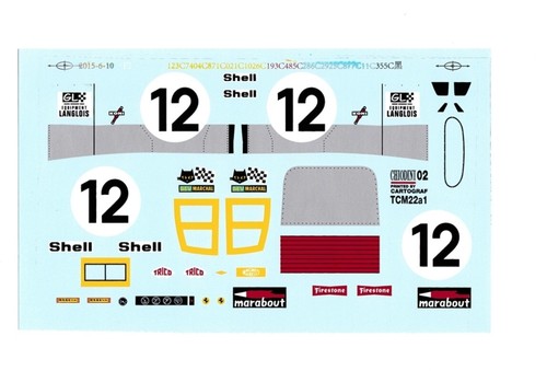 Decal ferrari 512s long - 1/18,