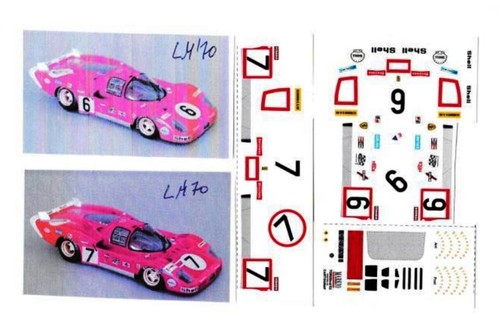 Decal ferrari 512s long - decal, 1/43