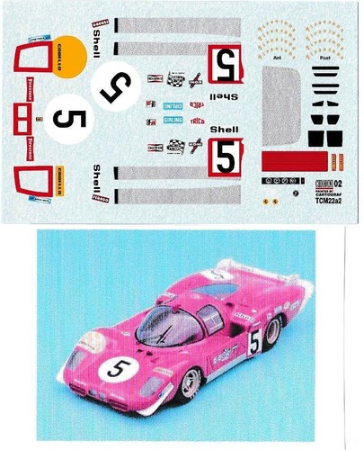 Decal ferrari 512s long - decal,