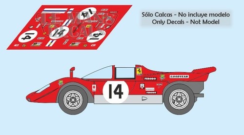 Decals ferrari 512s mans - ferrari, le